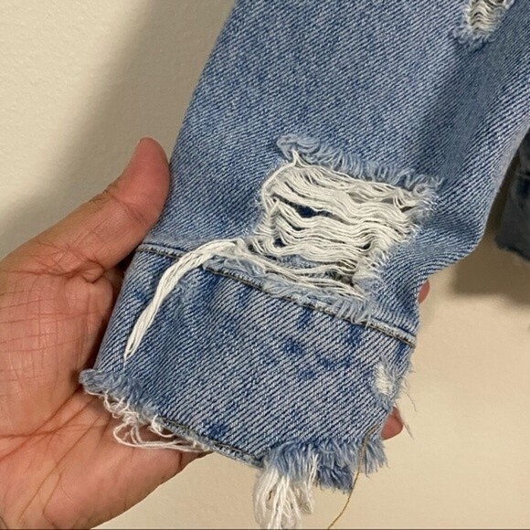 Zara Trafaluc Denimwear Distressed Jacket size Small - Picture 5 of 15
